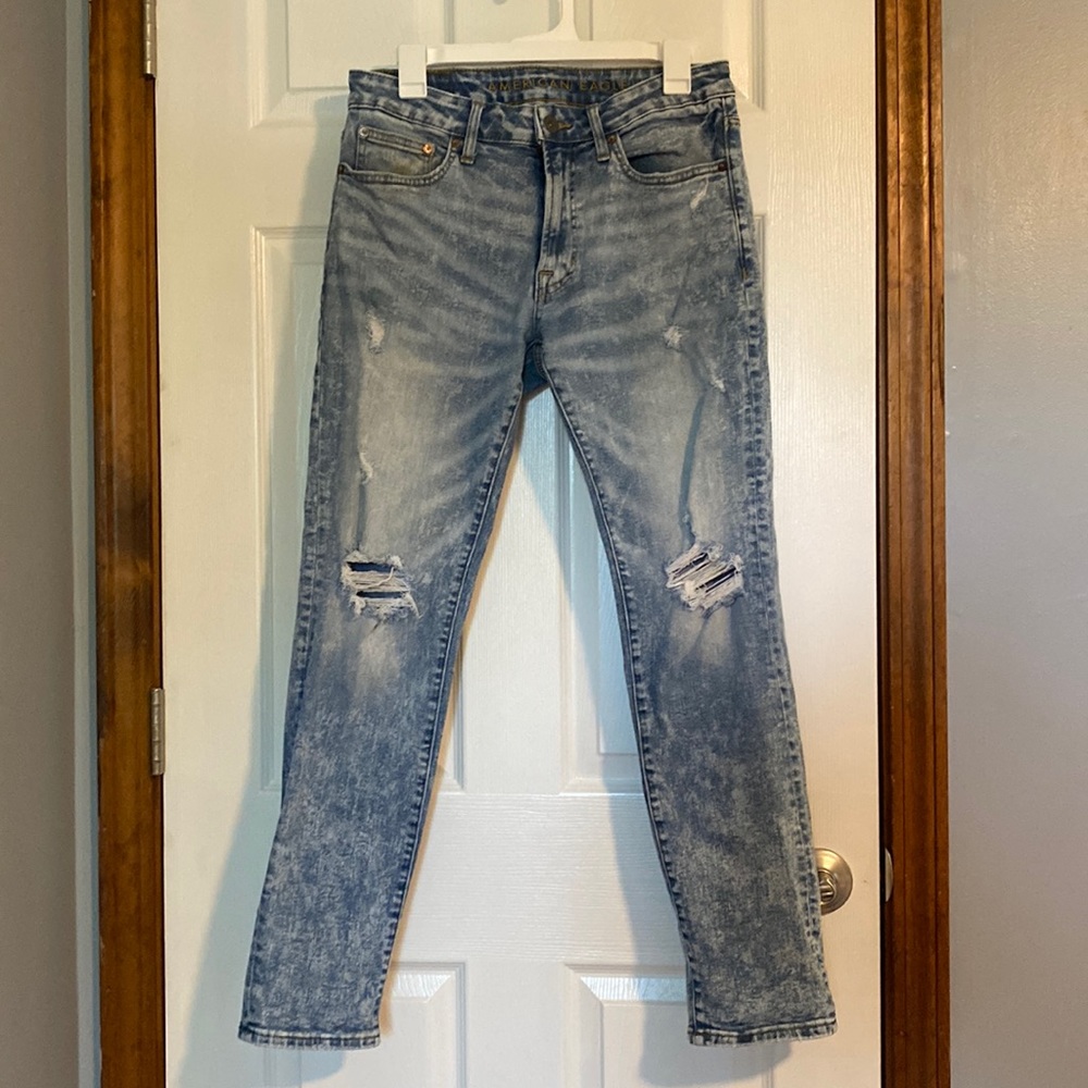 Men’s slim fit ripped jeans 31x30